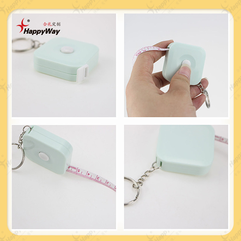 企業ギフトカスタマイズされたロゴ巻尺キーホルダースクエア 1.5 メートルイベントコミュニティ広告プロモーション小さなギフト|undefined