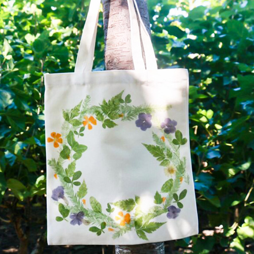 Plant Beat Dye Canvas Bag Material Set Mid-Autumn Gift Kindergarten Handicraft DIY Printing Hammer Beating Dyeing Tools