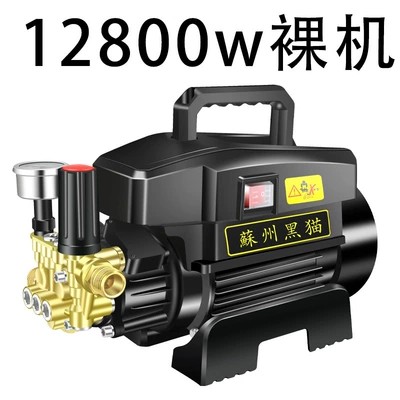 Portable car washer Machine Household 220V Adjustable Pressure - 12800w-bare-metal-with-pressure-gauge-adjustable-pressure