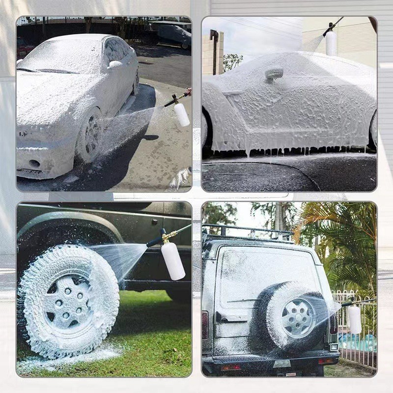 High-pressure washer car wash foam pot PA pot spray pot 1/4 quick-connect set M22-14 high-pressure water gun for car washing