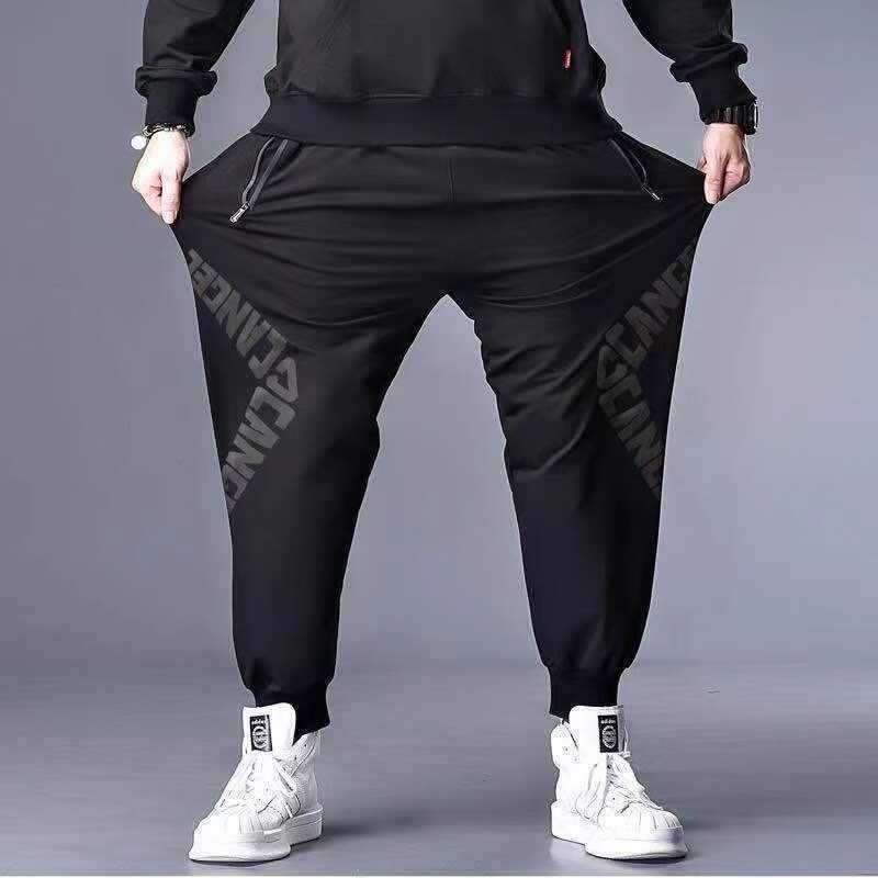 plus size Pants Men's Plus-sized Loose Casual Trousers for Fatty Men's Black Pants plus size Pants Men's Plus-sized Loose Casual Trousers for Fatty Men's Black Pants