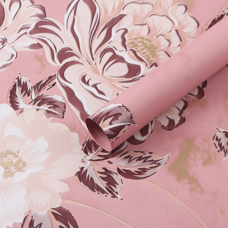 Rosas fragantes retro Papel Ouya Papel de embalaje de ramo de doble cara Material grueso impermeable Material de embalaje de flores