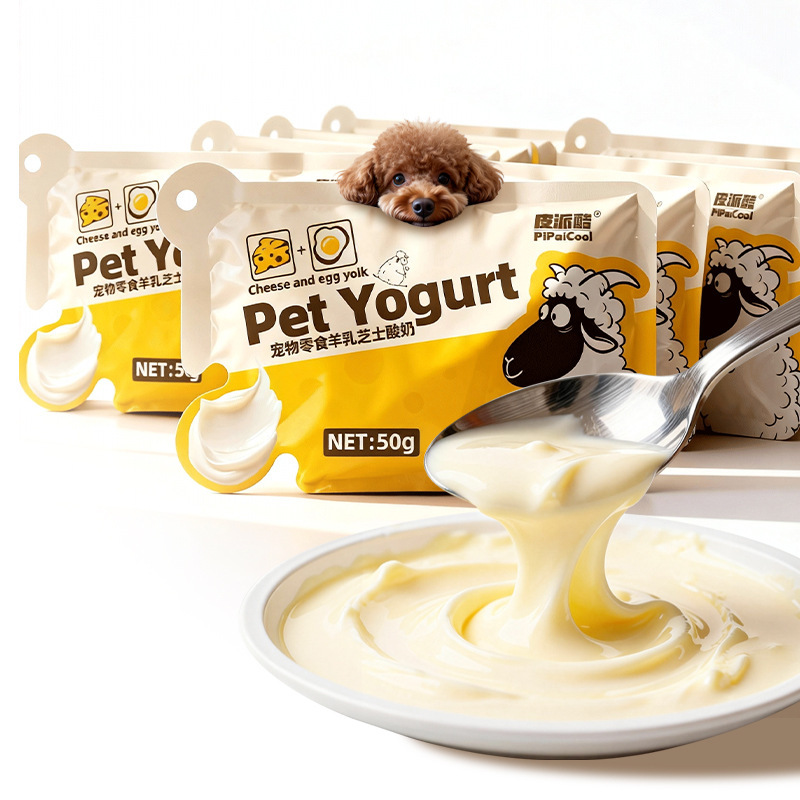 Pipai Cool Pet Goat Milk Cheese Yogurt Goat Milk Probiotic Fermentation Hydrating Nutritional Snacks for Cats and Dogs in Stock