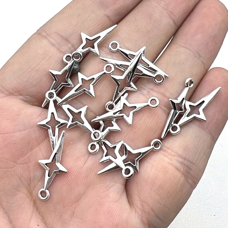 Cross-border Hot Retro Cross Star Star Alloy Jewelry Accessories DIY Earrings Necklace Pendant Cross-border Hot Retro Cross Star Star Alloy Jewelry Accessories DIY Earrings Necklace Pendant