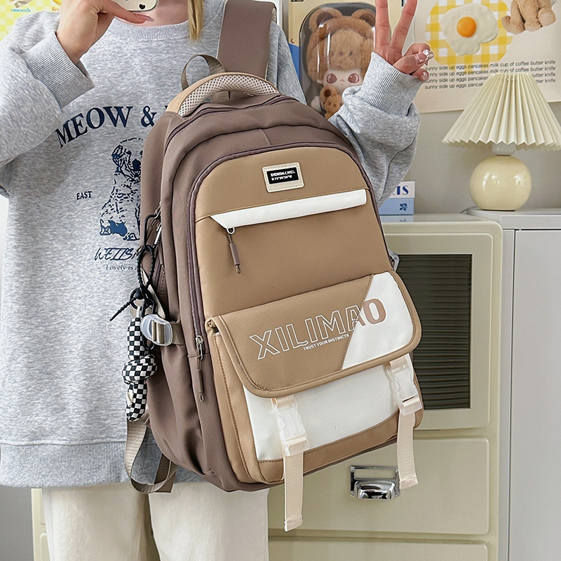 Mochila escolar de gran capacidad para estudiantes de secundaria