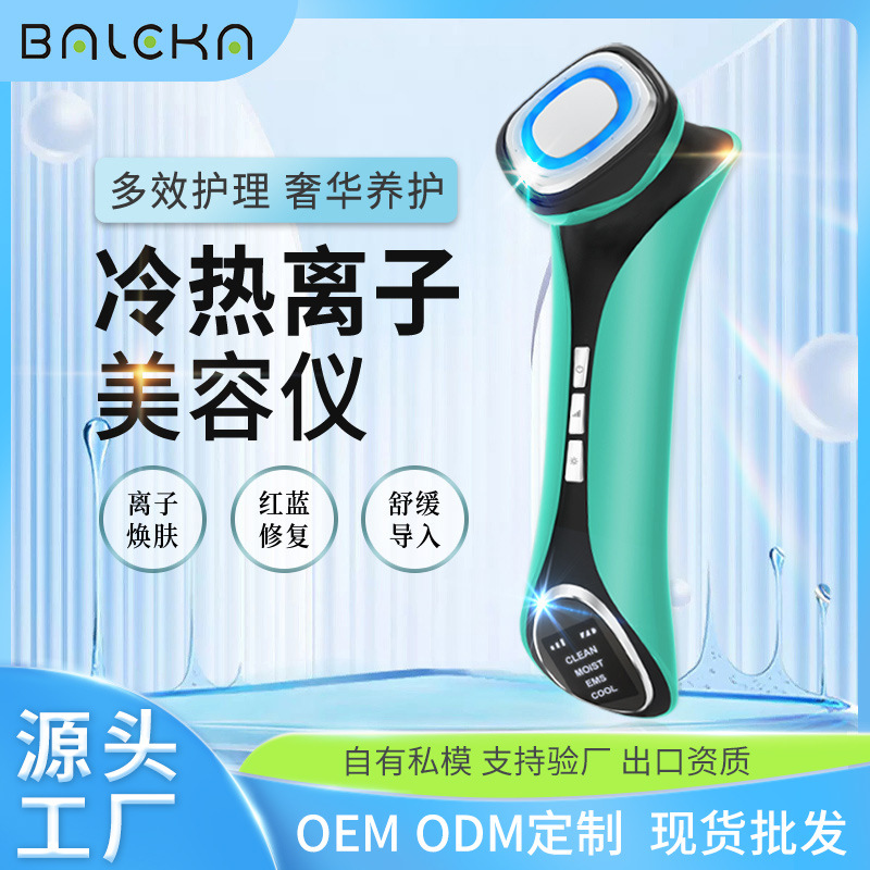 Hot and Cold Photon Skin Rejuvenation Device, Facial Massager, Ems Microcurrent Beauty Device, Firming and Lifting Ion Introduction Device