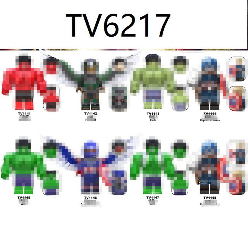 대외 무역 제품 TV6217 TV 및 영화 시리즈 교육용 조립 빌딩 블록 인형 장난감 OPP 가방
