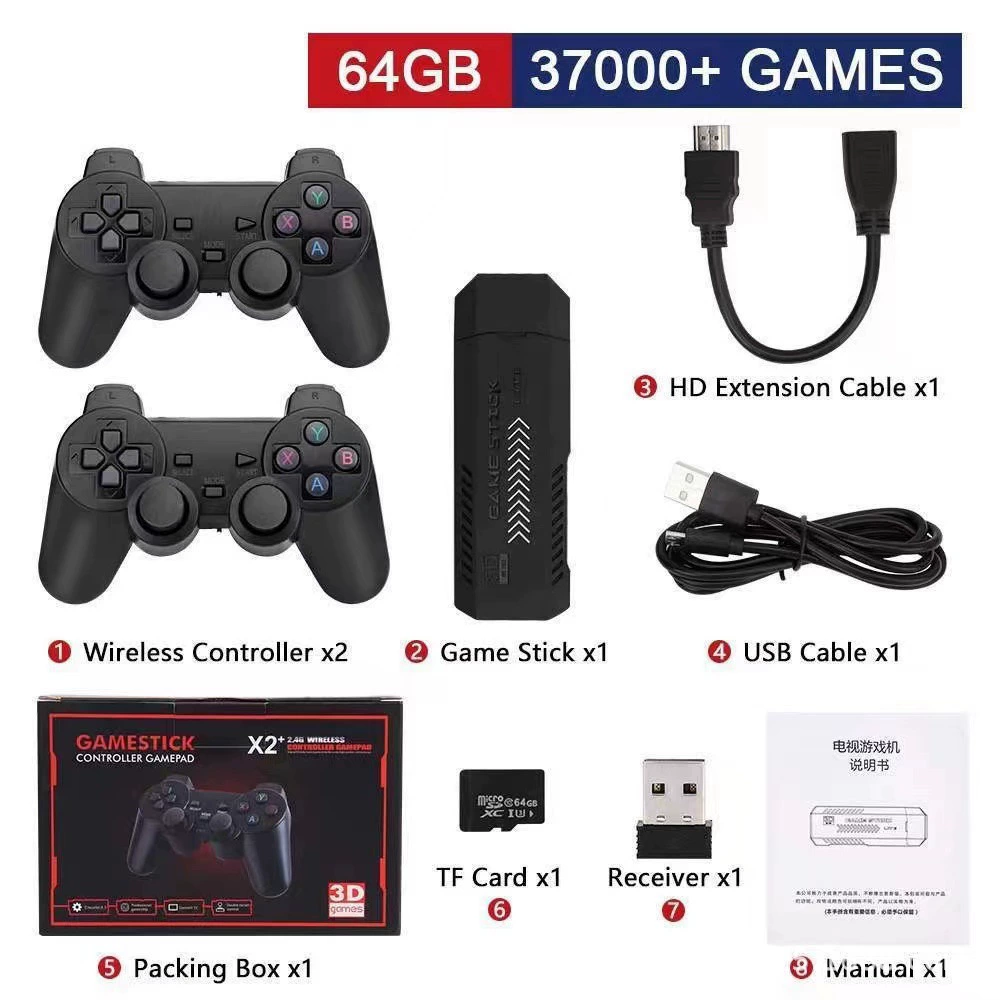 Игровая приставка X2PLUS последнего обновления для дома с охлаждающим отверстием, 3D-охлаждение