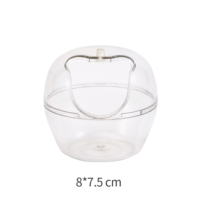 Baños de acrílico transparente de oso de oro hámster de doble propósito hámster escudo de artículos de paisaje pet nido image 7