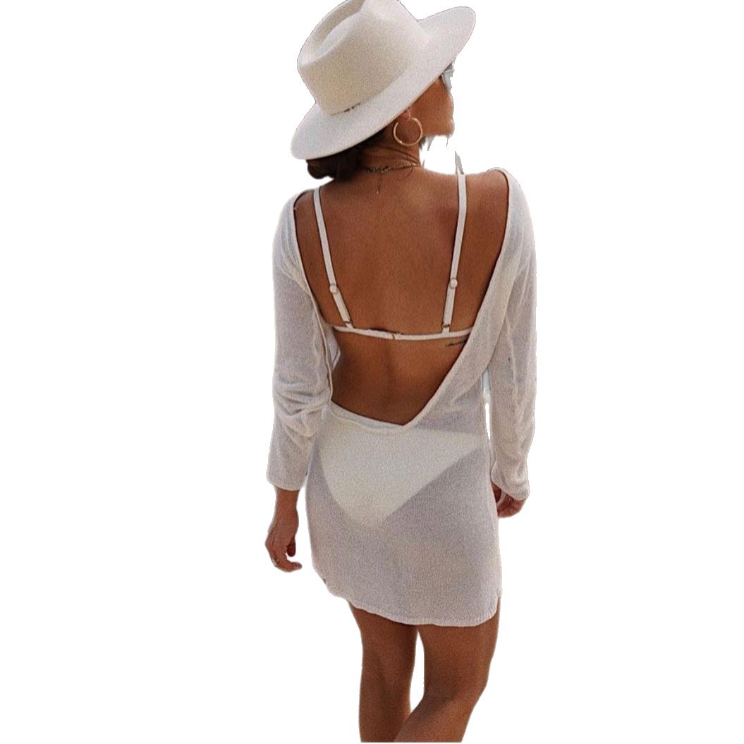 2022 spring and summer new AliExpress Amazon cross-border women's hot beach skirt dress sweater 2022 spring and summer new AliExpress Amazon cross-border women's hot beach skirt dress sweater