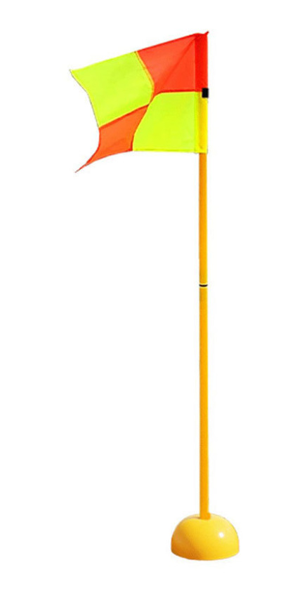 Round hole water-filled base + 1 meter 2-section pole + square flag + buckle