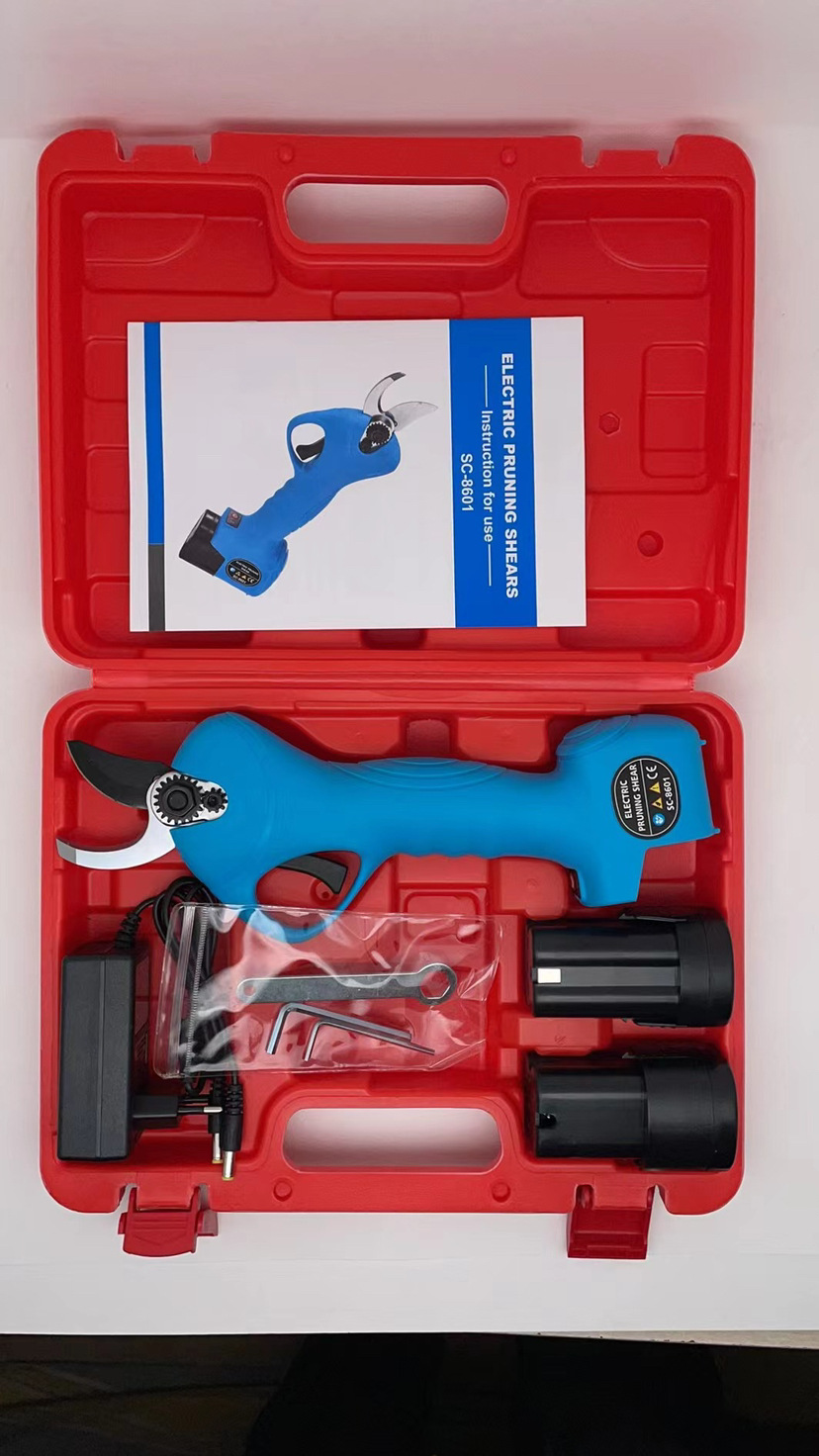 Shuchang 2,5 cm hogar tijeras de podar eléctricas tijeras de árbol frutal tijeras de jardinería Radio