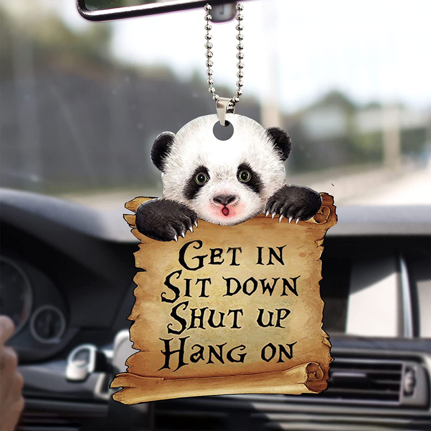 Nuevos productos transfronterizos Interesante Panda Animal Series Accesorios para automóviles Accesorios para automóviles Colgador para automóviles image 1