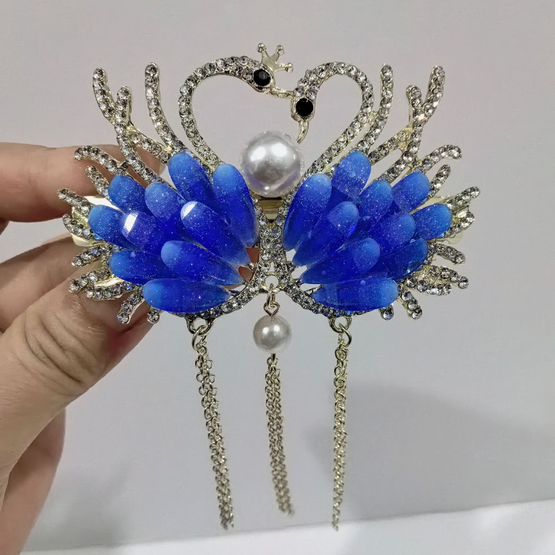 태슬 더블 스완 블루 라지