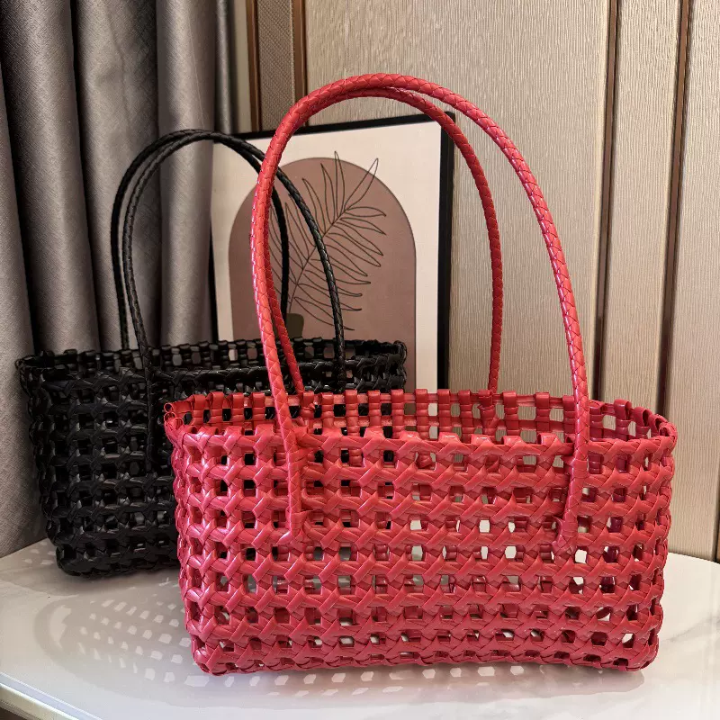手工塑编包镂空编织包手提单肩包野餐包草编包包伴手礼包礼品女包