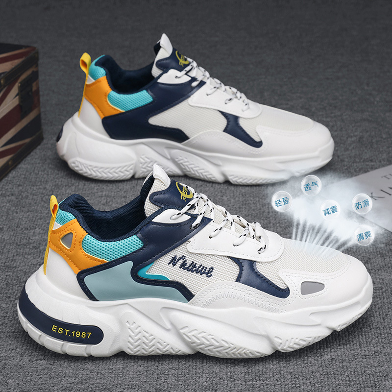 Zapatos de hombre invierno 2026 nuevos zapatos deportivos juveniles de carreras casuales aumentan la popularidad en línea de los zapatos de moda de papá para hombres