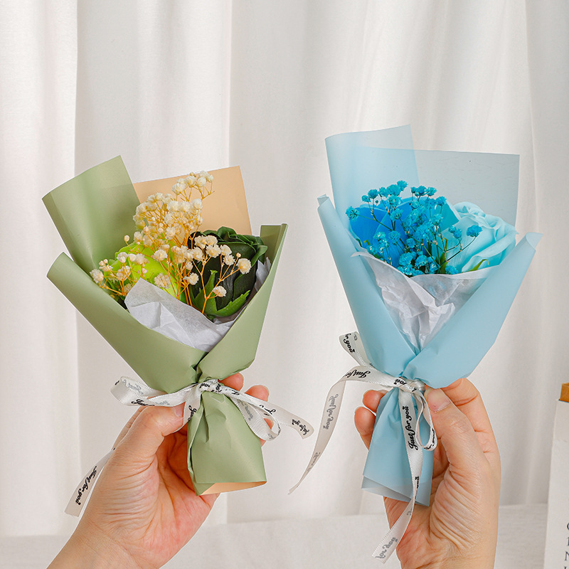 Festival de la diosa de la acción de gracias para la novia eterna flor festival regalo al por mayor Mini ramo de flores secas rosa para el festival 38