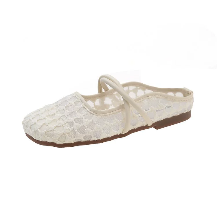 Мesh Breathable Summer Slippers, Women's Korean Style, Soft Sole, Sizes 35–40