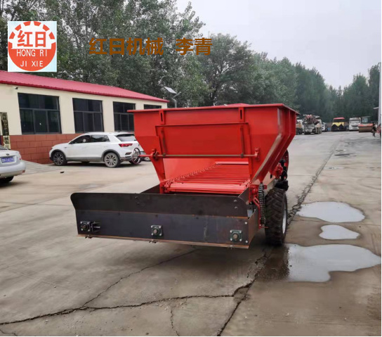 红日机械18马力三轮撒粪车   履带式撒肥车撒粪车柴油液压撒粪车