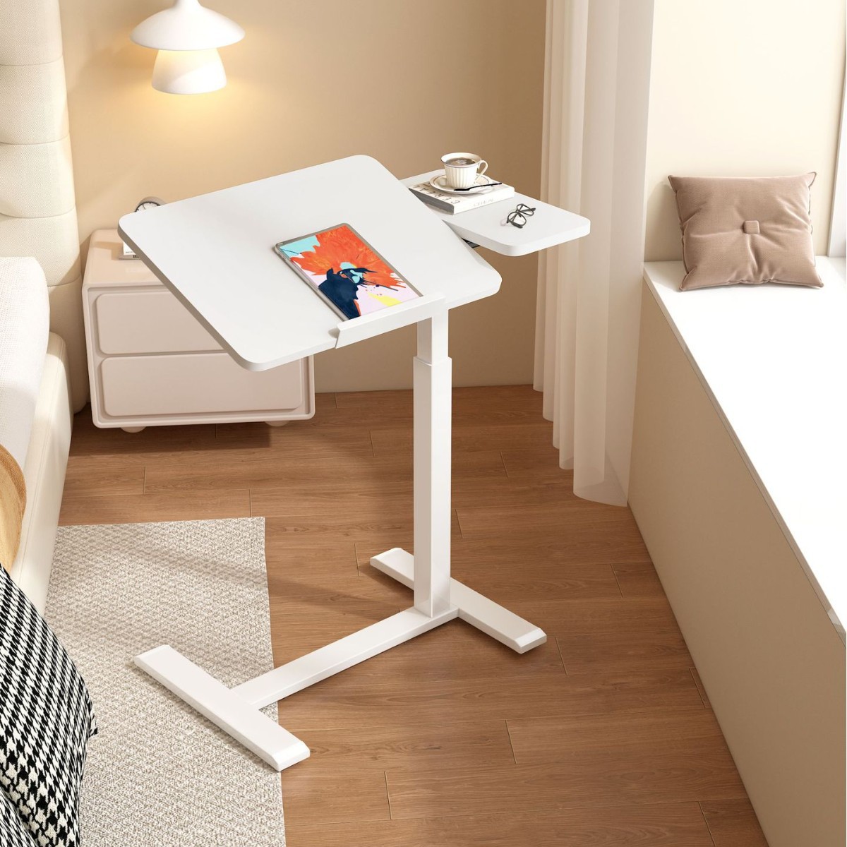 移动升降床边桌可折叠沙发边桌家用电脑桌小户型餐桌茶几