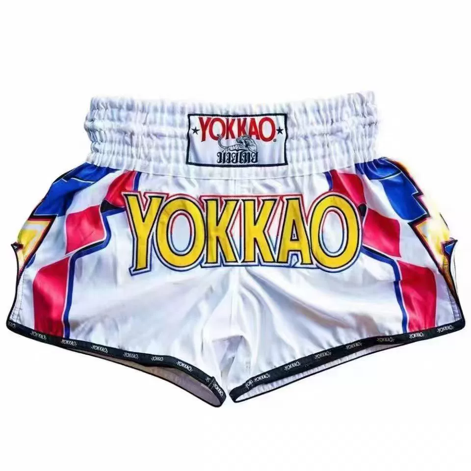 YOKKAO Муай Тай Шорты Free Fight Fight Тренировочные брюки MMA Спорт Фитнес Бокс Боевые Шорты через границу