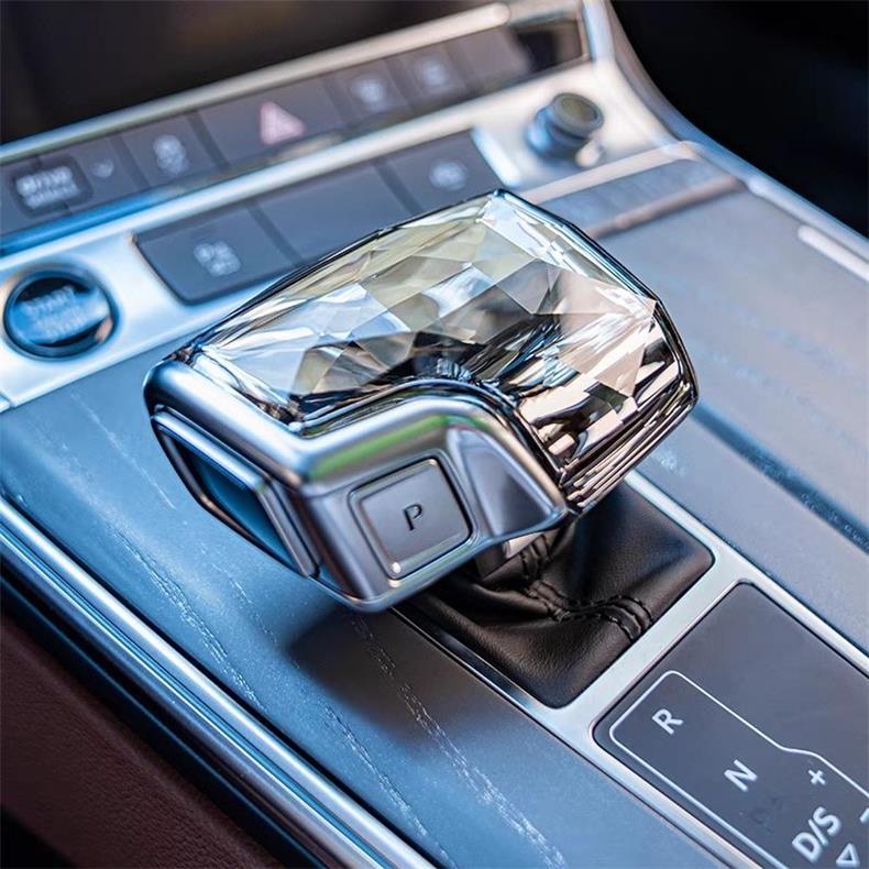 Suitable for Audi Crystal Gear Shift Knob Cover A4L/Q5L/Q7/A5/A6L/A8 Interior Modification Special Crystal Gear Shift Knob