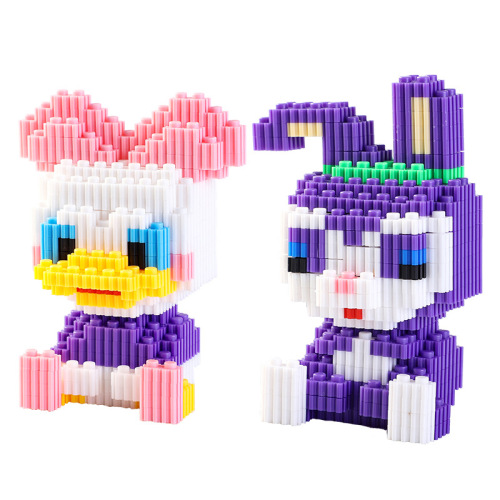 Micro Drill Cartoon Building Blocks Educational Toy Small Particles Animal Building Blocks Kindergarten 3D Puzzle Children's Gift