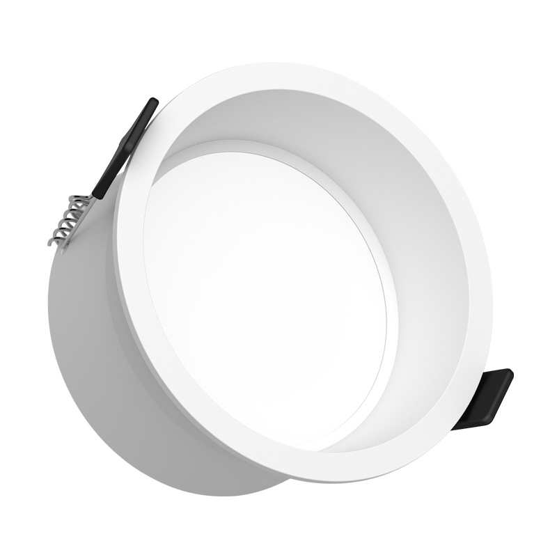 좁은 측면 다운 라이트 LED 임베디드 홀 램프 천장 램프 눈부심 방지 매우 좁은 프레임 비 메인 램프 스폿 램프 3 색 디밍