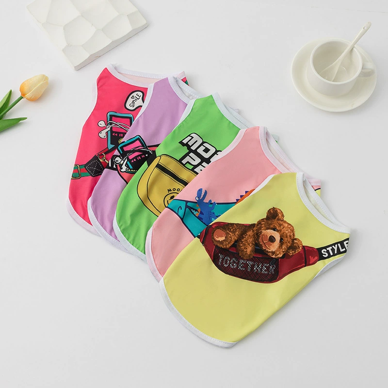 Источник фабрики одежды любимчика собака одежда собака мультфильм рюкзак жилет домашнее животное ранец жилет собака жилет