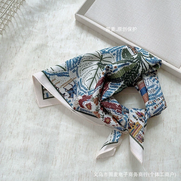 Flower-shaped, blue