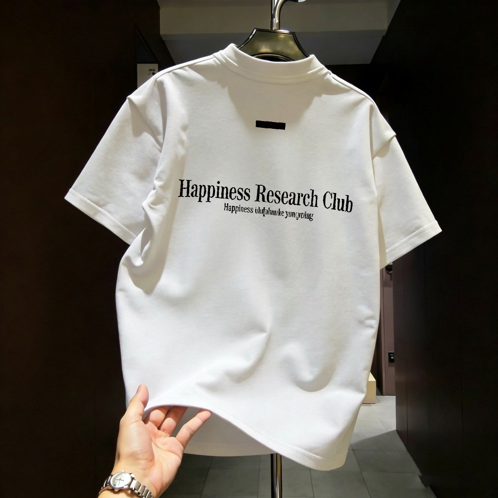 T-shirt à manches courtes grande taille 100 % coton, coupe ample unisexe, tendance et stylé, idéal pour l'été et Instagram._voghion.com