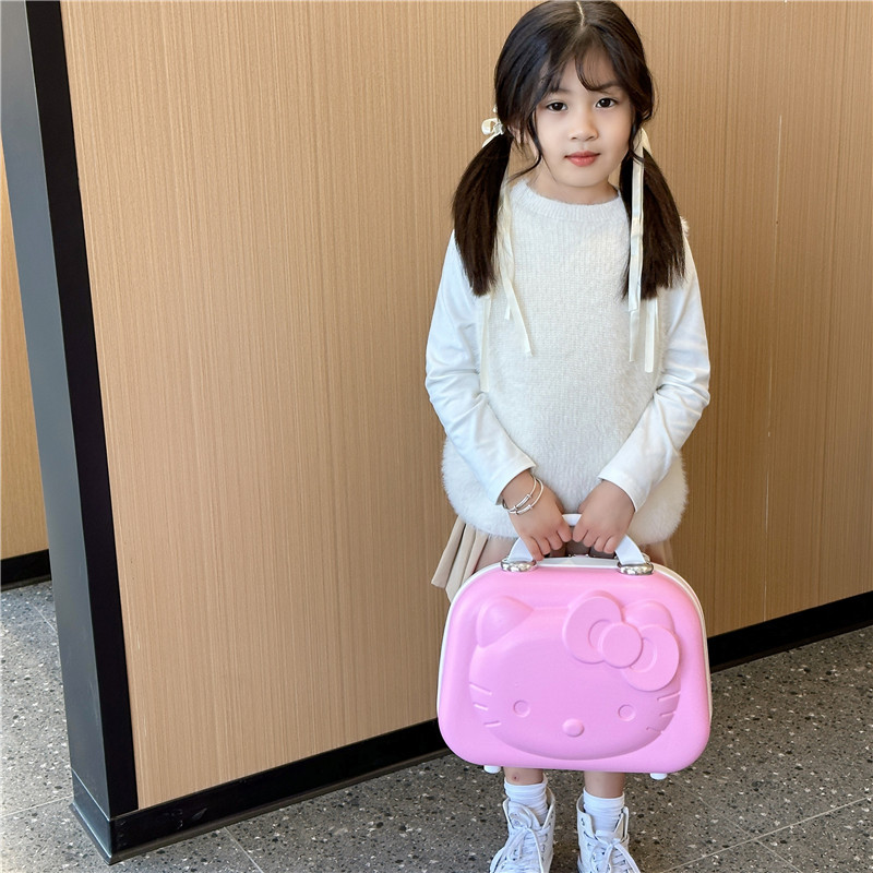 Cosmetic Case,Suitcase,Cute Cartoon Case,Sanrio Kt Cat Cosmetic Case,Foreign Trade Gift Tow Box,Kitten Cosmetic Case