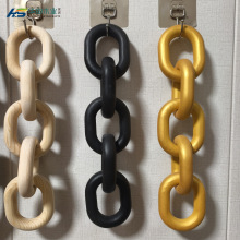 松木五环扣木制装饰链条木质工艺品木链子五环扣松木装饰链条