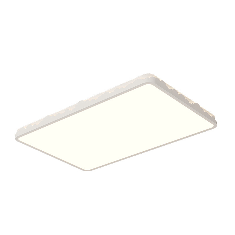 Luz de dormitorio crema viento moderno y minimalista nuevo brillante onda creativa de espectro completo de protección de ojos comedor lámpara de techo 448L