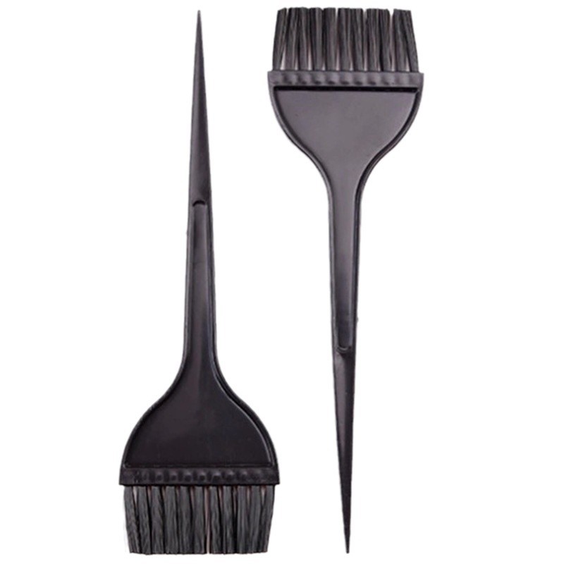 Cepillo negro recto cepillo de nylon salón de peluquería aceite teñido cepillo unilateral herramientas de peluquería cepillo casero cuidado del cabello dientes delgados