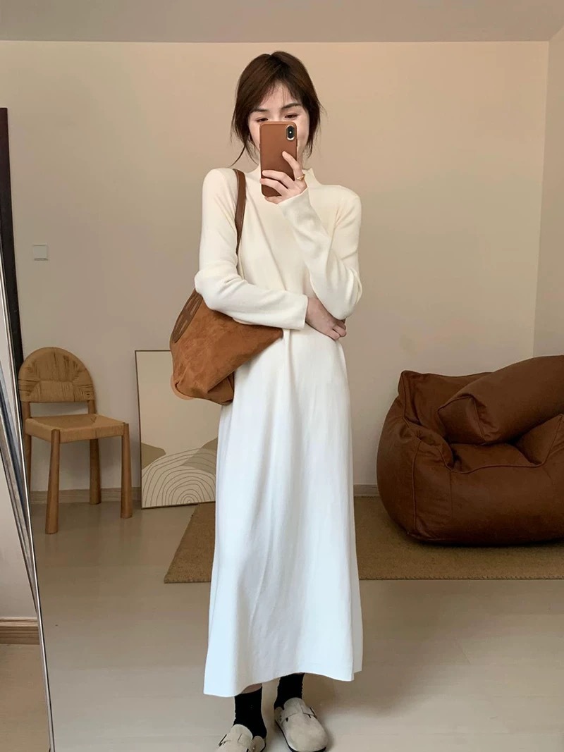 Beige, knitted, base