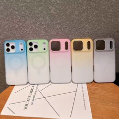 二合一渐变色适用iPhone17promax手机壳苹果16磁吸糖果色保护套15