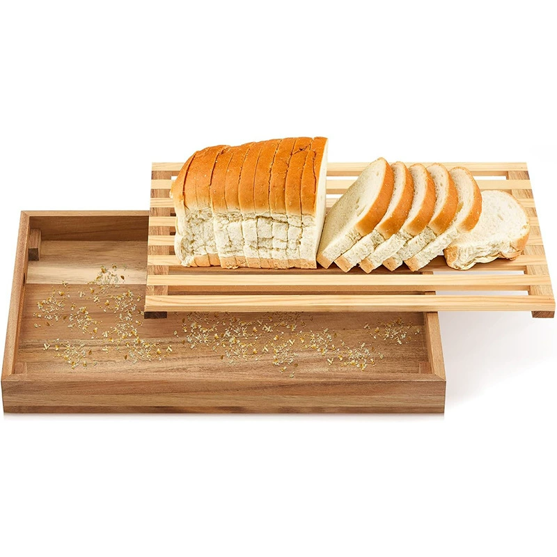 Деревянная хлебная разделка доска с хлебными сухарями поднос для хлеба Срезчик для кухни Домашний хлеб поднос