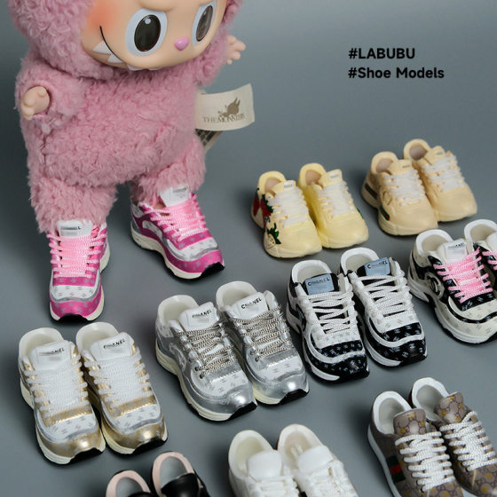 Labubu Labubu Doll Clothes 17cm Shoes Model 5cm Vinyl Toy Hand-made AJ Blind Box DIY High Luxury Series