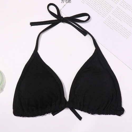 Ultra-Thin Strap Neck Top Women's Bra No Wire Bra Cupped Bikini Backless Bra for Women, Bulk Sale