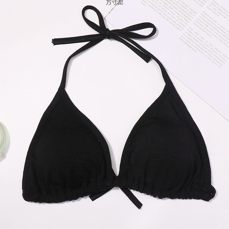 Ultra-Thin Strapless Halter Top Women's Bra Without Underwire, Push-Up Bikini Backless Lingerie