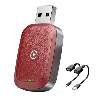 Smart USB Car Box | Simsiz CarPlay və Android Auto - apple-red
