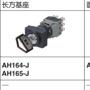 钥匙选择开关AH165  AH164-J2A11A  J2A22A  -SP2B11 -P2B22