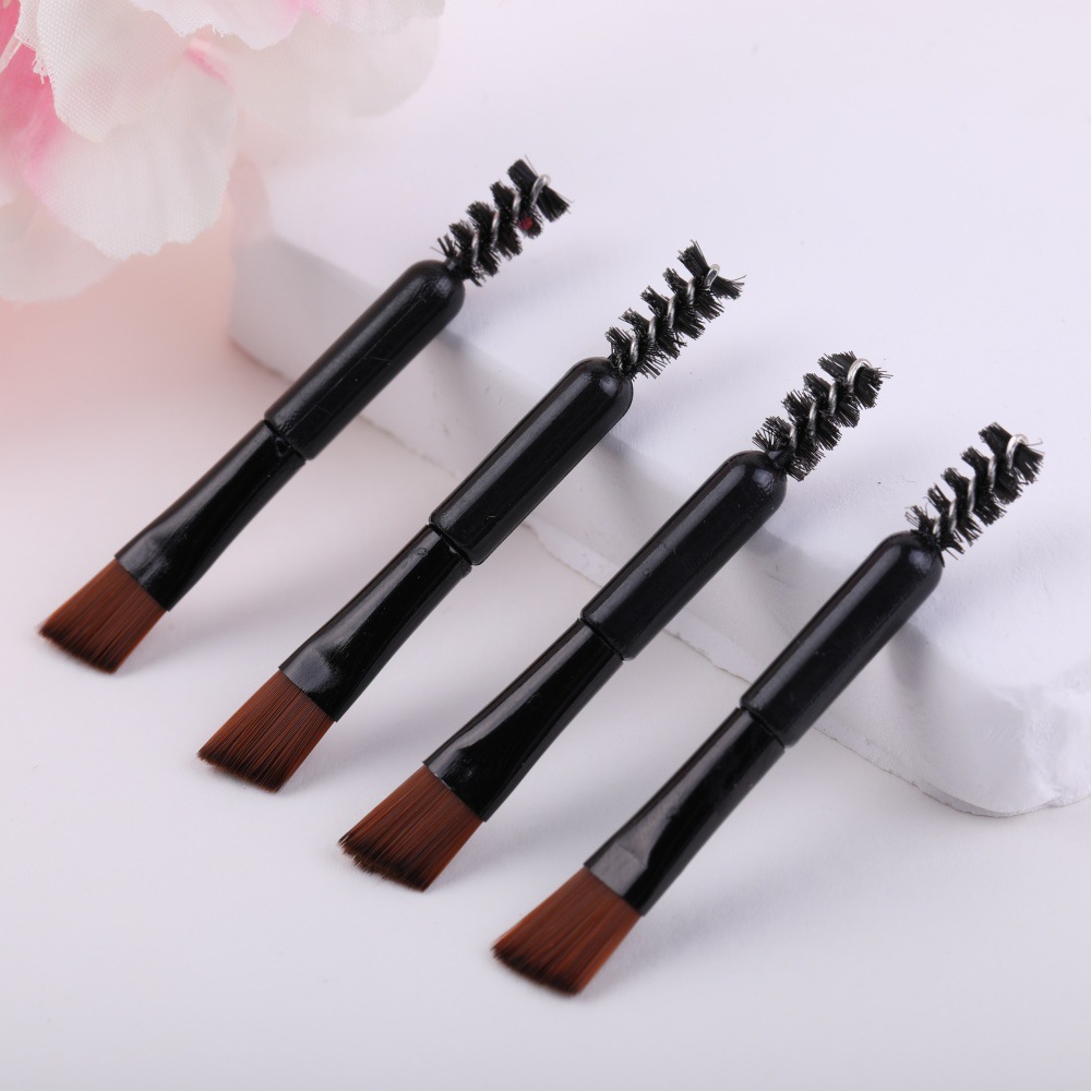 Multifuncional eye shadow stick eye shadow cepillo de doble cabeza mini cepillo de látex de algodón desechable herramienta de maquillaje de belleza