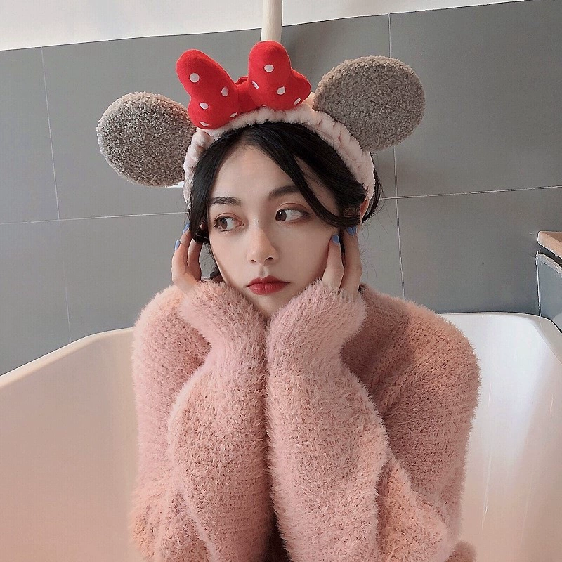 Повязка для умывания, милый маска для лица, аксессуар для волос с бантом, новая коллекция