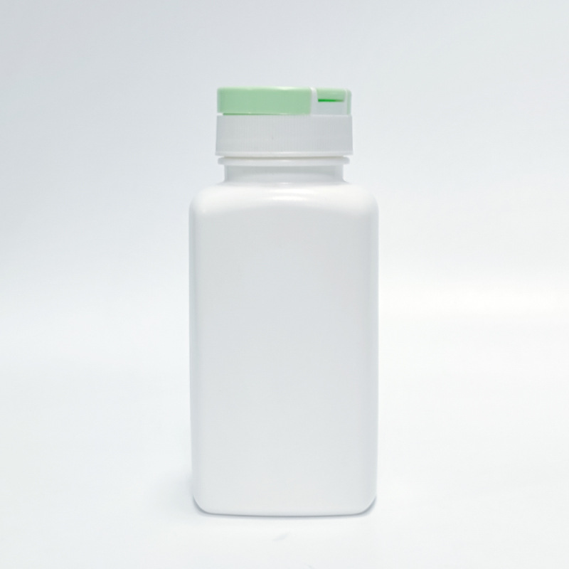 pe塑料扁方瓶180ml190cc保健品胶囊固体VC压片医药分装瓶包材批发