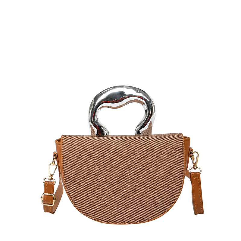 Bolso de diseño de nicho 2025 primavera nuevo bolso de mujer bolso de hombro de moda personalizado bolso de mensajero de costura de color de contraste marea