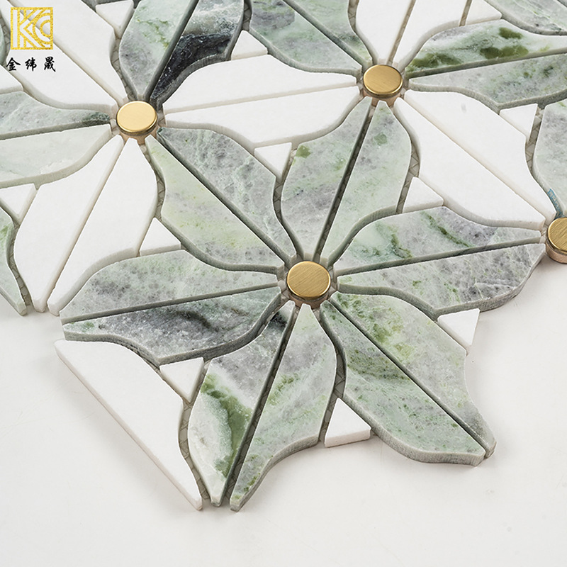 Flower Mosaic Tiles Marble Floor Tiles Tv Background Wall Kitchen Entrance Bathroom Stone Wall Stickers Flower Mosaic Tiles Marble Floor Tiles Tv Background Wall Kitchen Entrance Bathroom Stone Wall Stickers