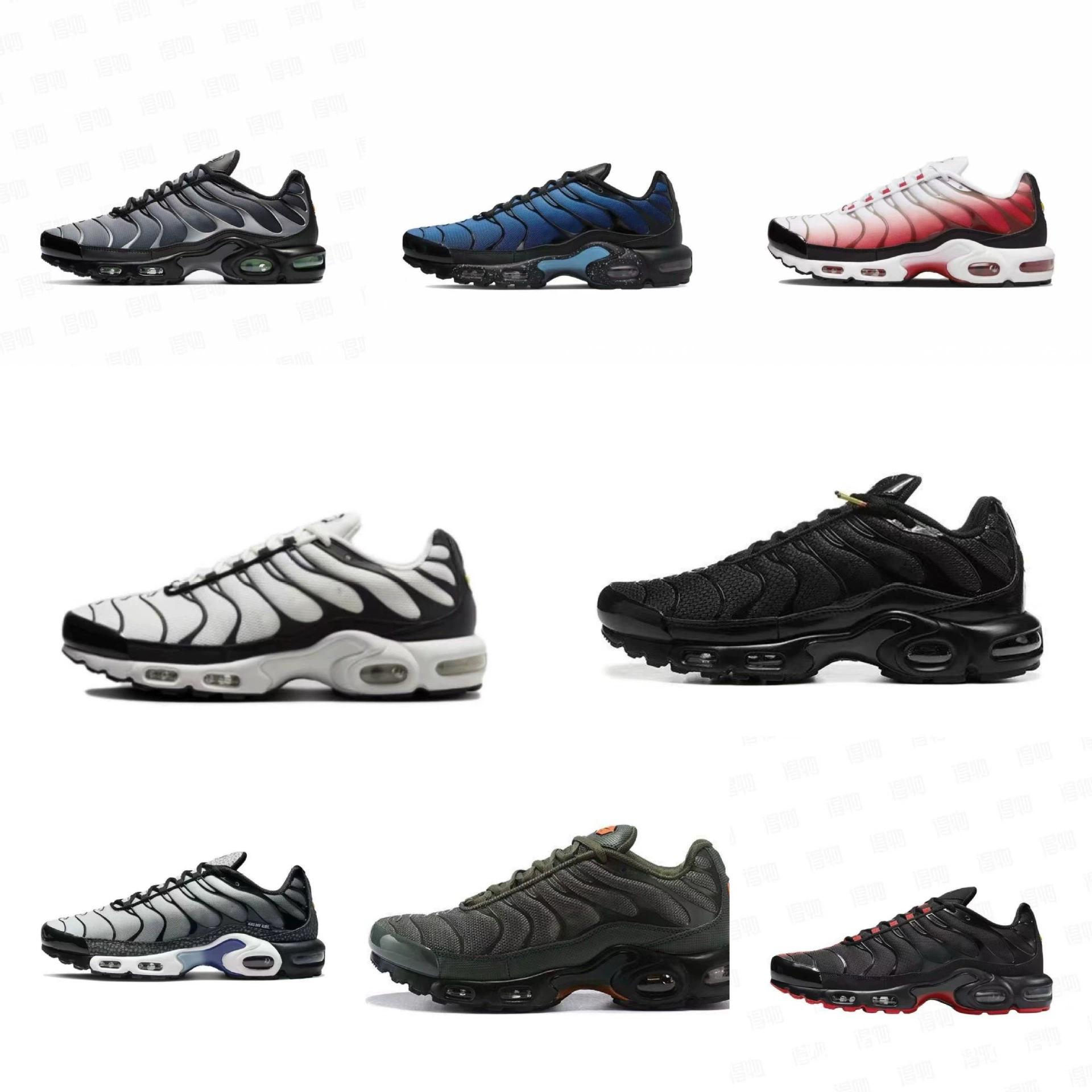 Популярные экспортные мужские и женские кроссовки Putian Plus TN на воздушной подушке полной длины, повседневная дышащая спортивная обувь с сеткой