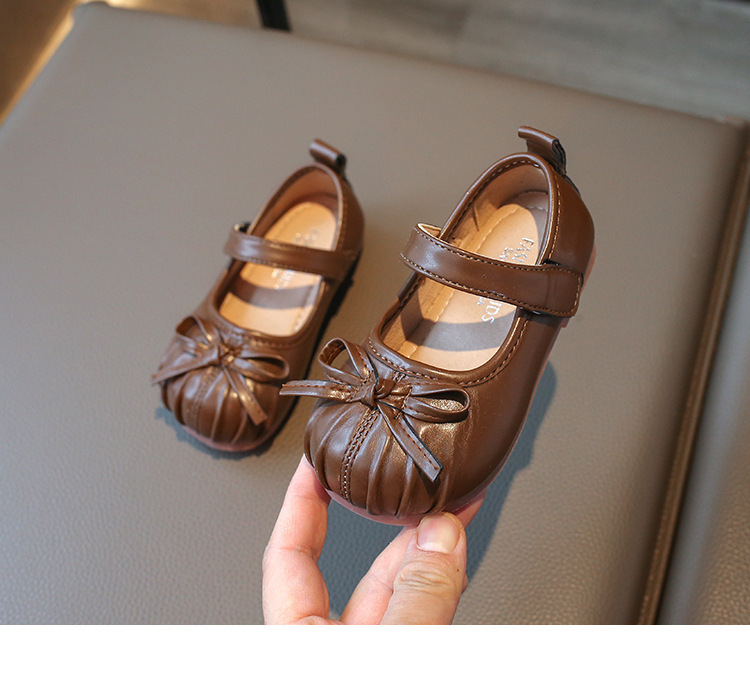 Mocassins en cuir pour filles avec semelle souple princesse_voghion.com